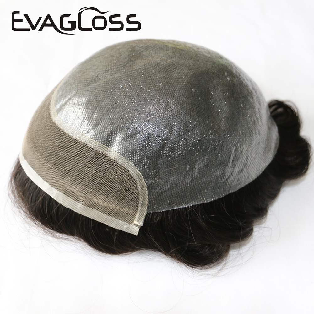 Indian Human Hair Male Wig Double Knot Swiss Lace ..